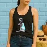 Pit Bull Tattoo I Love Mom Women's Tank Top thumb 2