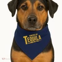 Powered By Tequila USA-Made Doggie Bandana thumb 1