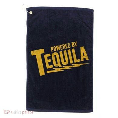 Powered By Tequila Golf Towel