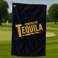 Powered By Tequila Golf Towel thumb 1