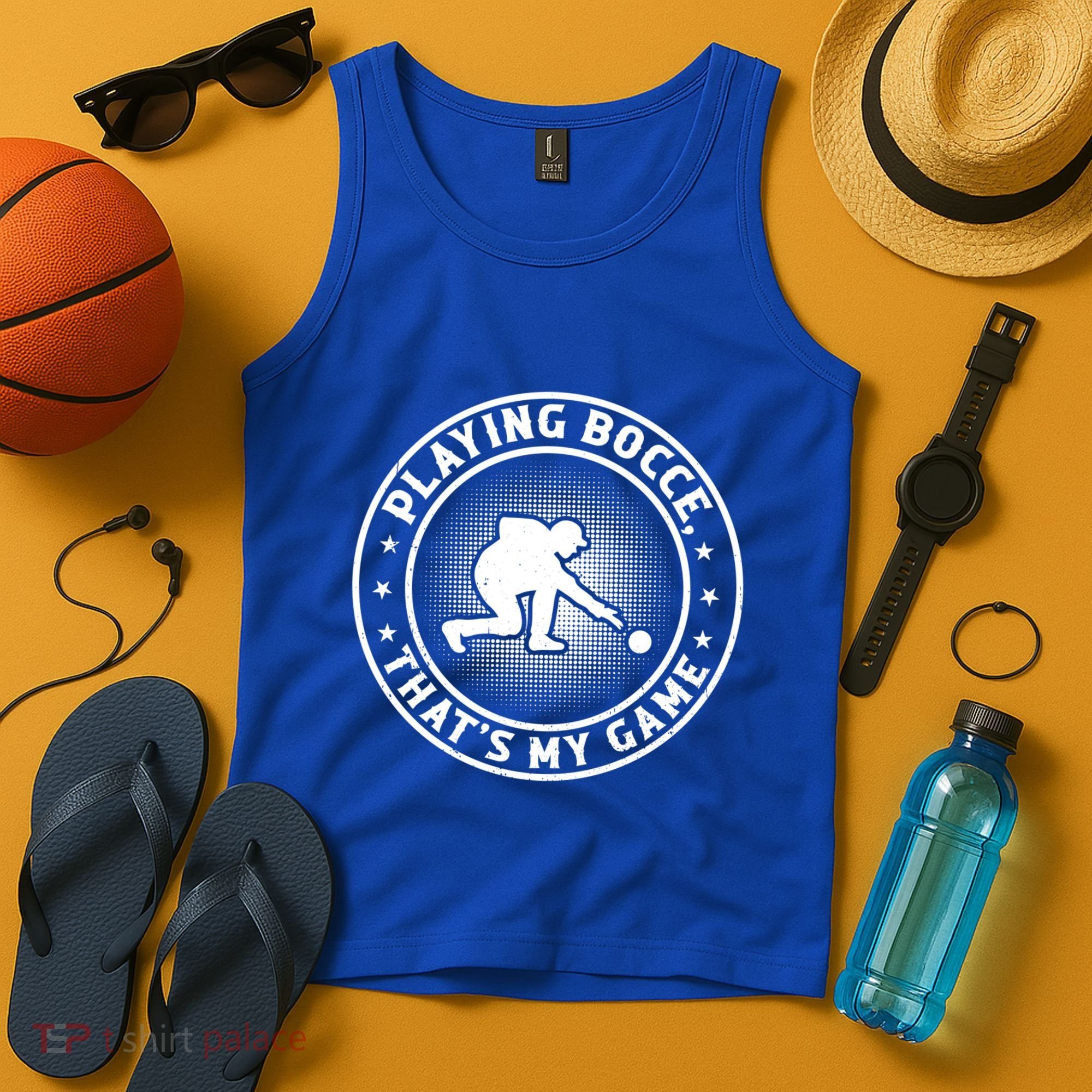 Playing Bocce ThatS My Game Bocce Ball Player Meaningful Gift Tank Top