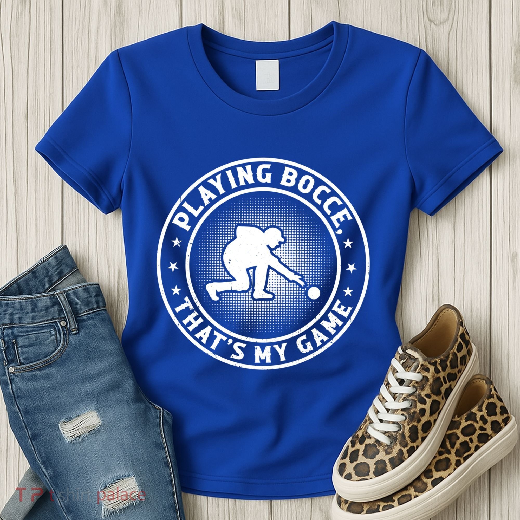 Playing Bocce ThatS My Game Bocce Ball Player Meaningful Gift Women's T-Shirt