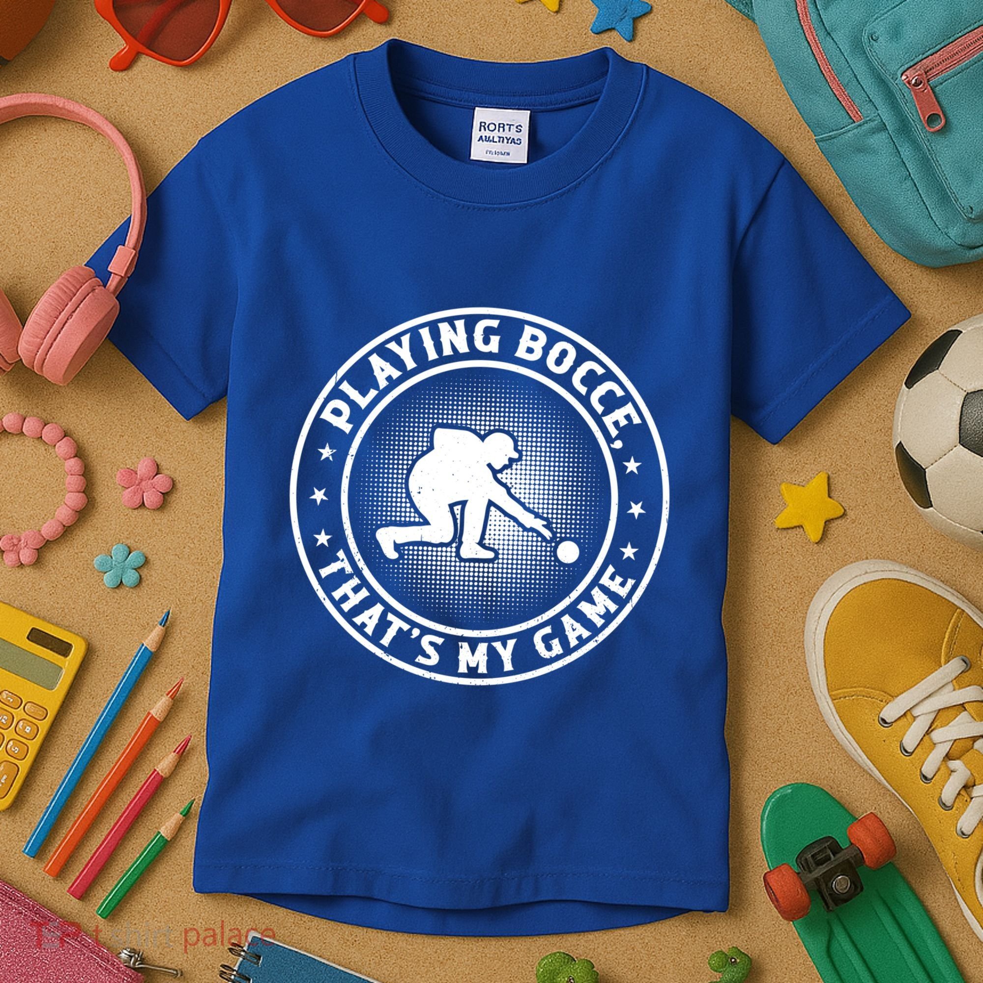 Playing Bocce ThatS My Game Bocce Ball Player Meaningful Gift Kids T-Shirt