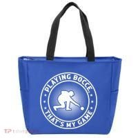 Playing Bocce ThatS My Game Bocce Ball Player Meaningful Gift Tote Bag thumb 0