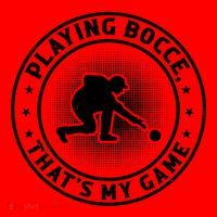 Playing Bocce ThatS My Game Bocce Ball Player Meaningful Gift Santa Hat thumb 1