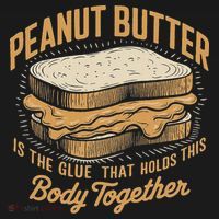 Peanut Butter The Glue That Holds This Body Together Women's Hoodie thumb 2