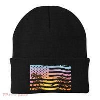 Patriotic Beach Usa Tropical Flag Beanie thumb 0