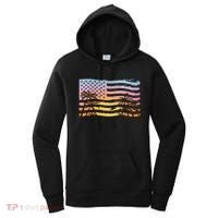 Patriotic Beach Usa Tropical Flag Women's Hoodie thumb 0