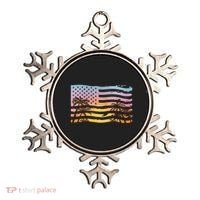 Patriotic Beach Usa Tropical Flag Ornament thumb 0