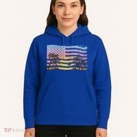Patriotic Beach Usa Tropical Flag Hoodie thumb 5