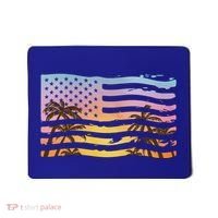 Patriotic Beach Usa Tropical Flag Mousepad thumb 0