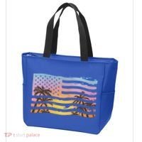Patriotic Beach Usa Tropical Flag Tote Bag thumb 3