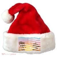 Patriotic Beach Usa Tropical Flag Santa Hat thumb 0