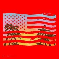 Patriotic Beach Usa Tropical Flag Santa Hat thumb 1