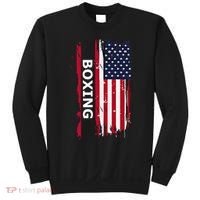 Patriotic Boxing Usa Flag Boxing Gift Black Small Sweatshirt thumb 0