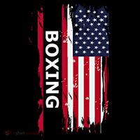 Patriotic Boxing Usa Flag Boxing Gift Black Small Coffee Mug thumb 5
