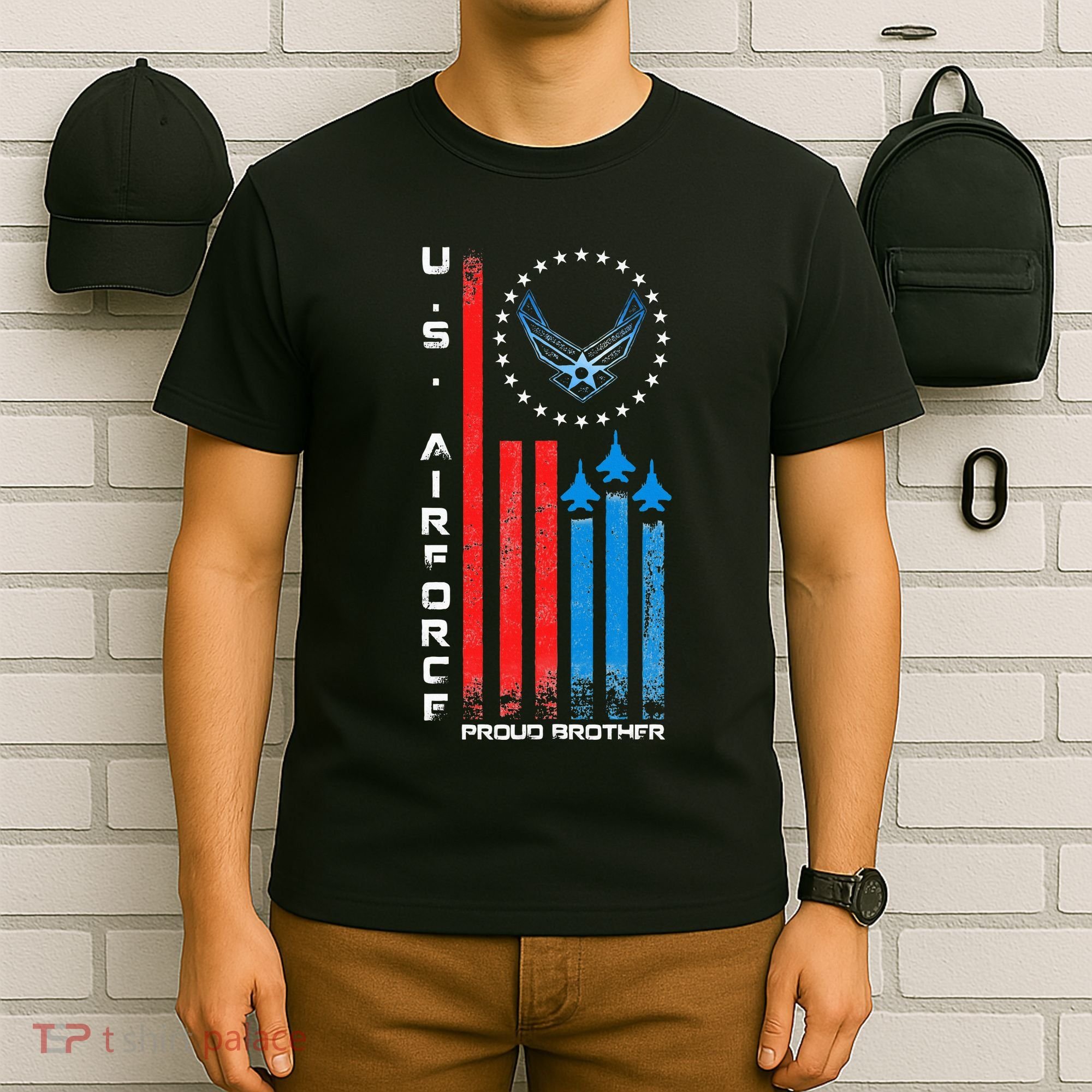 Proud Brother Usa Flag T-Shirt