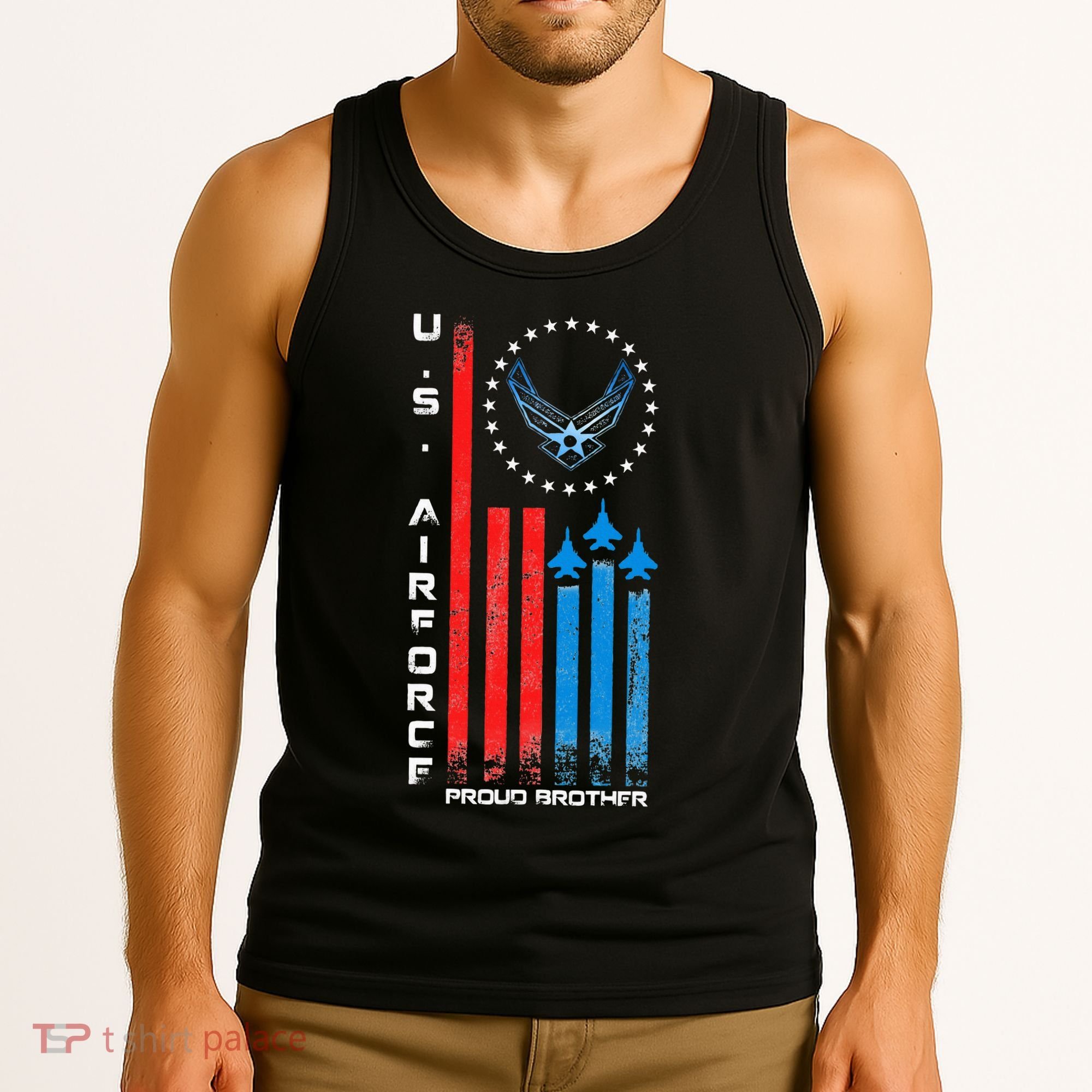 Proud Brother Usa Flag Tank Top