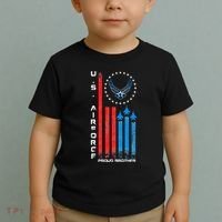 Proud Brother Usa Flag Toddler T-Shirt thumb 2