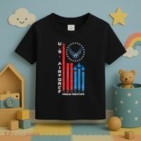 Proud Brother Usa Flag Toddler T-Shirt thumb 3