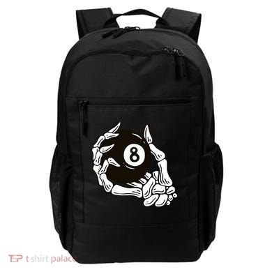 Pool billiards vintage 8 eight ball Backpack