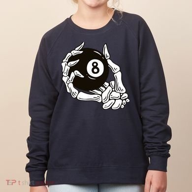 Pool billiards vintage 8 eight ball Women's Sweatshirt