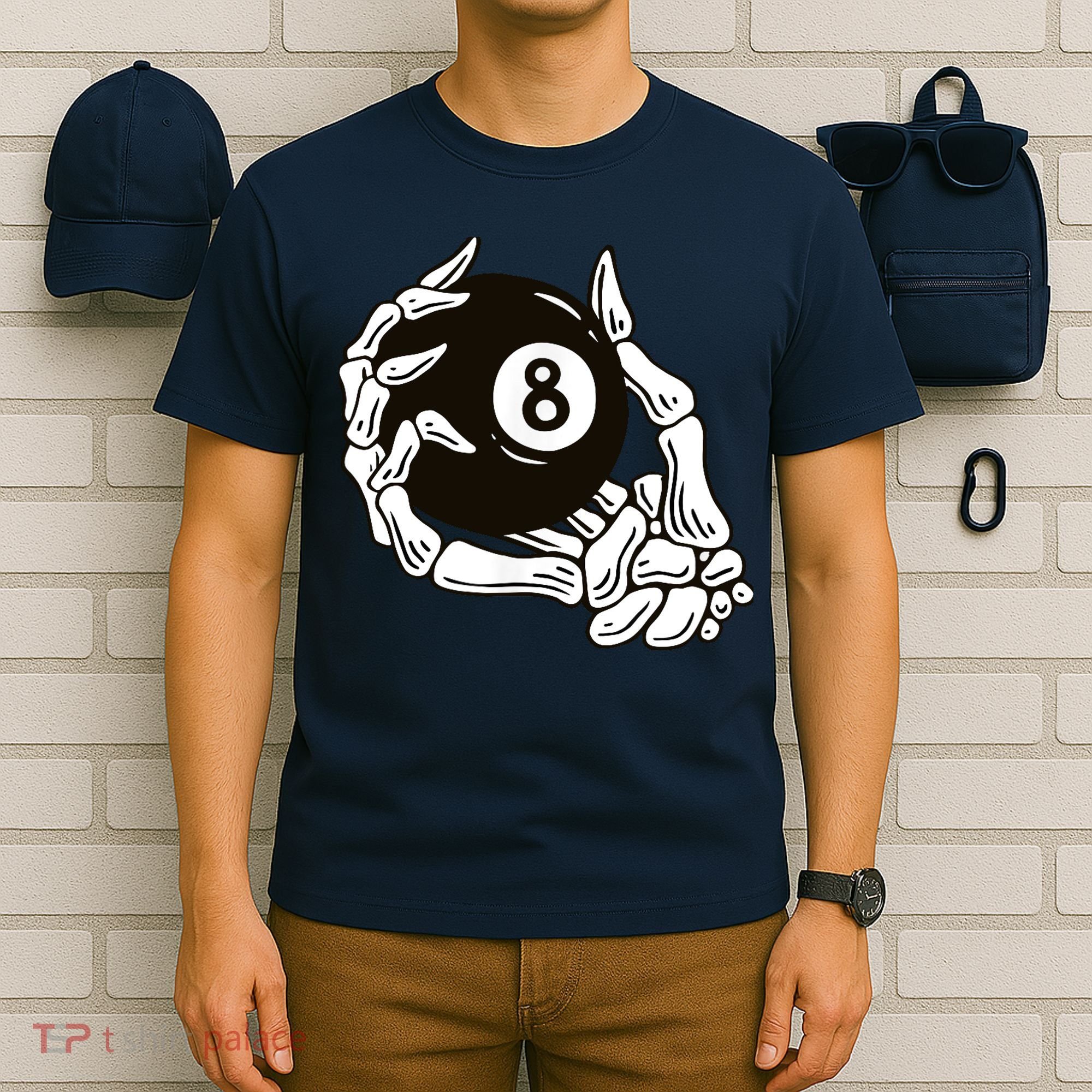 Pool billiards vintage 8 eight ball T-Shirt