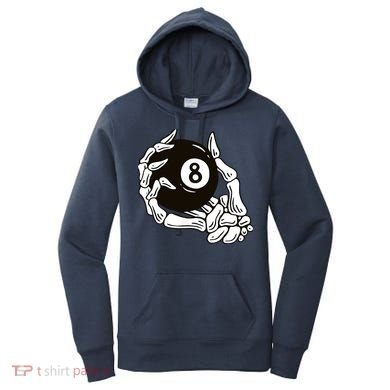 Pool billiards vintage 8 eight ball Women's Hoodie