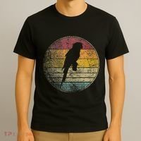 Parrot Bird Vintage Distressed Retro Style Silhouette 70s T-Shirt thumb 3