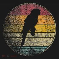 Parrot Bird Vintage Distressed Retro Style Silhouette 70s T-Shirt thumb 7