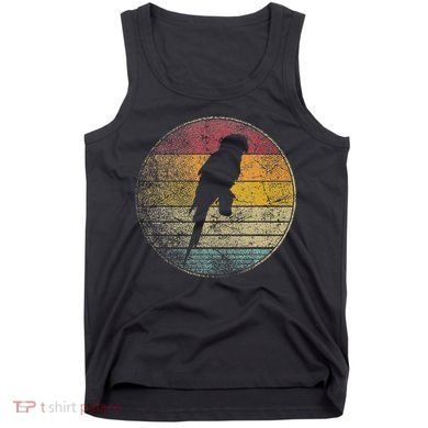 Parrot Bird Vintage Distressed Retro Style Silhouette 70s Tank Top