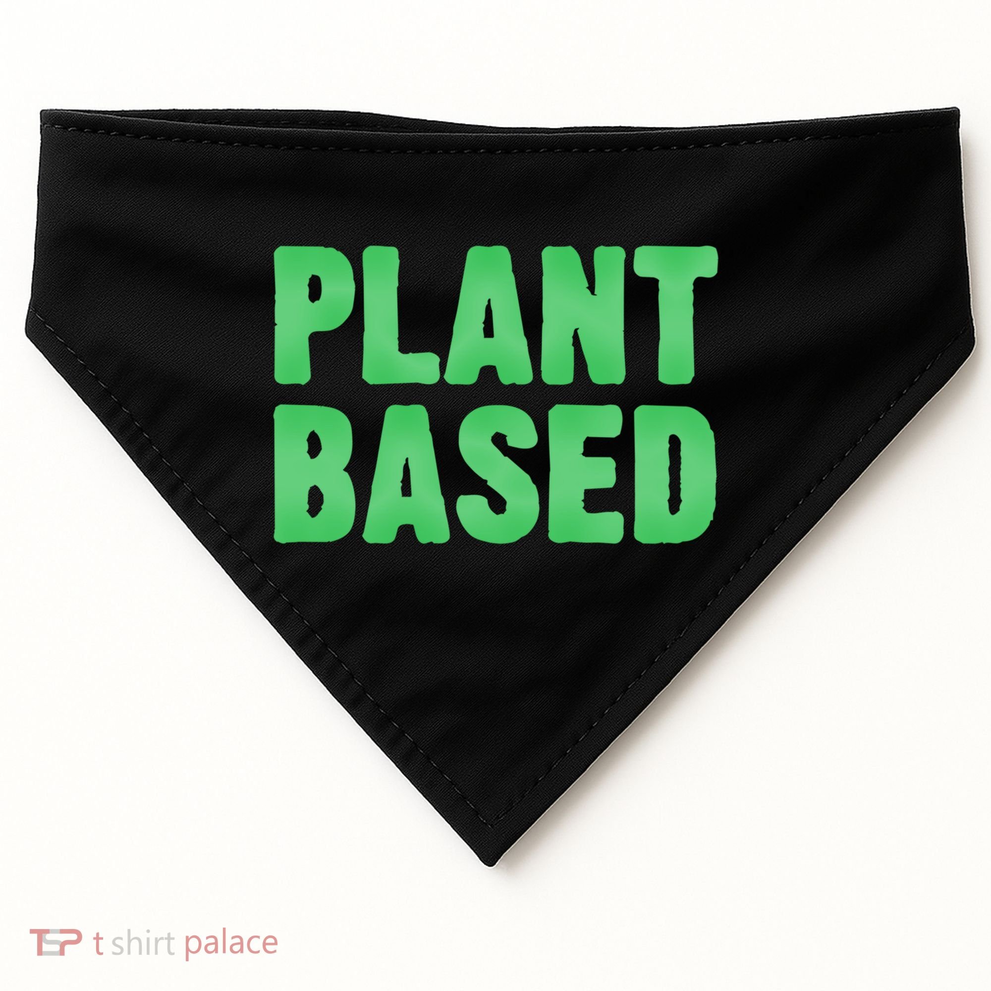 Plant Based Vegan Funny Vegetarian Saying Gift Cool Gift USA-Made Doggie Bandana