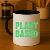Plant Based Vegan Funny Vegetarian Saying Gift Cool Gift Coffee Mug thumb 4