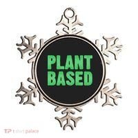 Plant Based Vegan Funny Vegetarian Saying Gift Cool Gift Ornament thumb 0