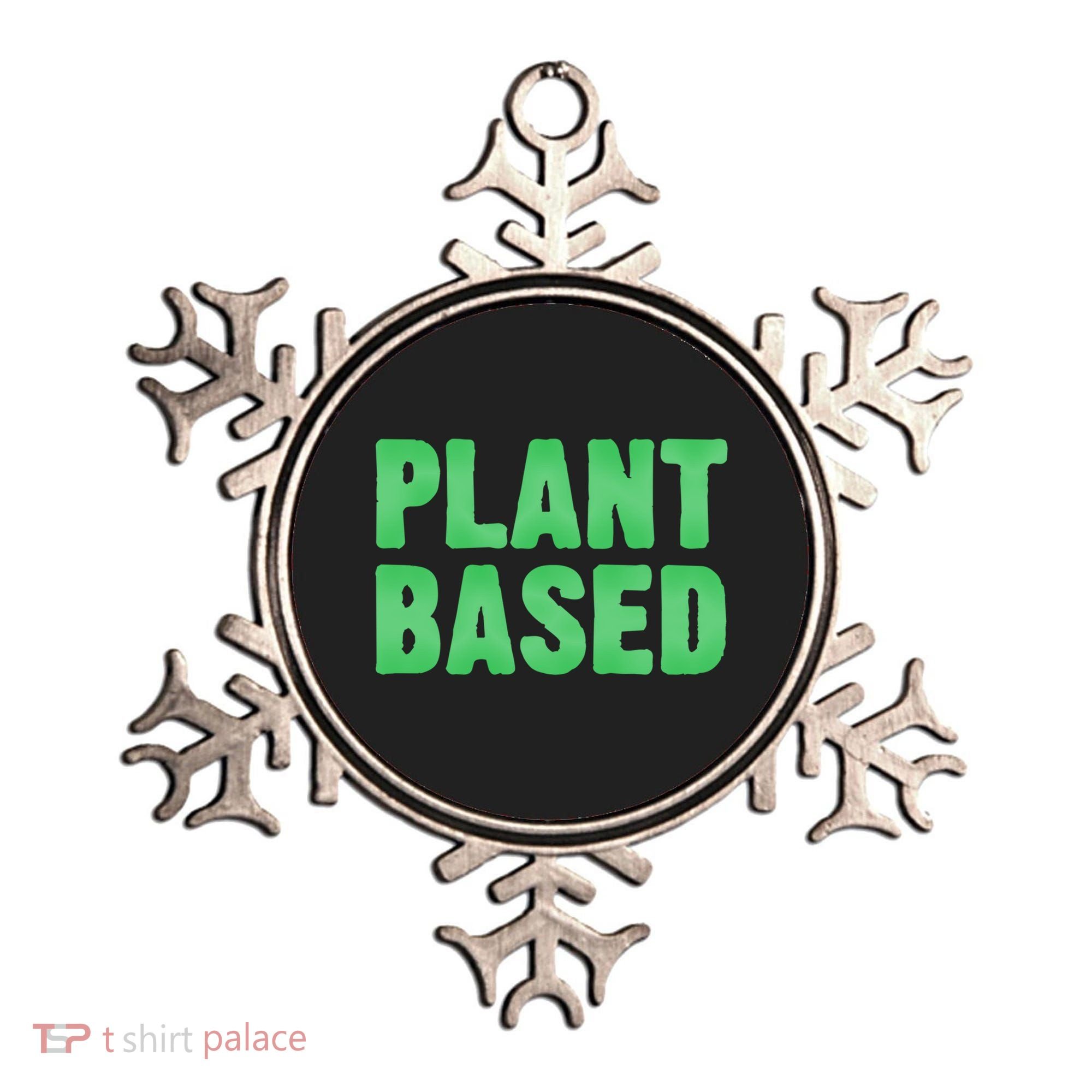 Plant Based Vegan Funny Vegetarian Saying Gift Cool Gift Ornament