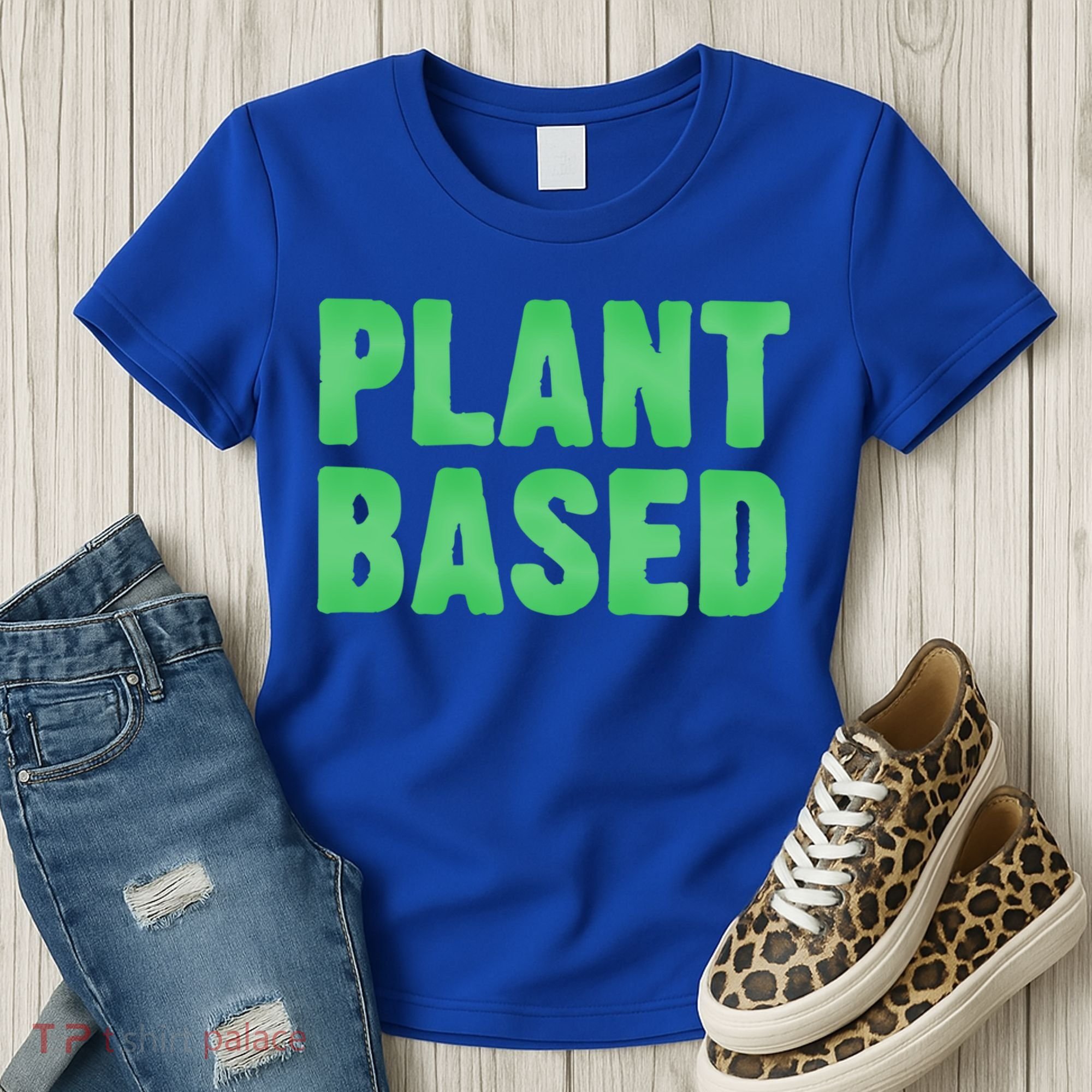 Plant Based Vegan Funny Vegetarian Saying Gift Cool Gift Women's T-Shirt