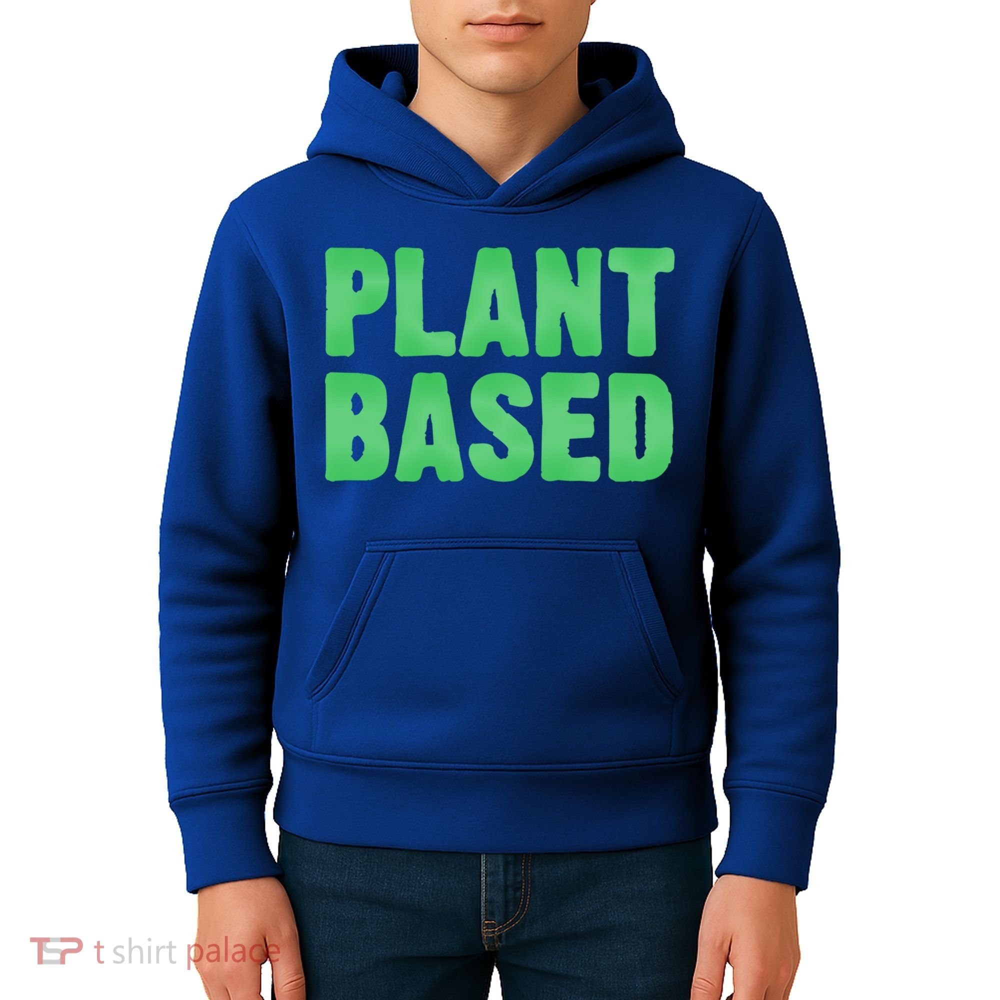 Plant Based Vegan Funny Vegetarian Saying Gift Cool Gift Kids Hoodie