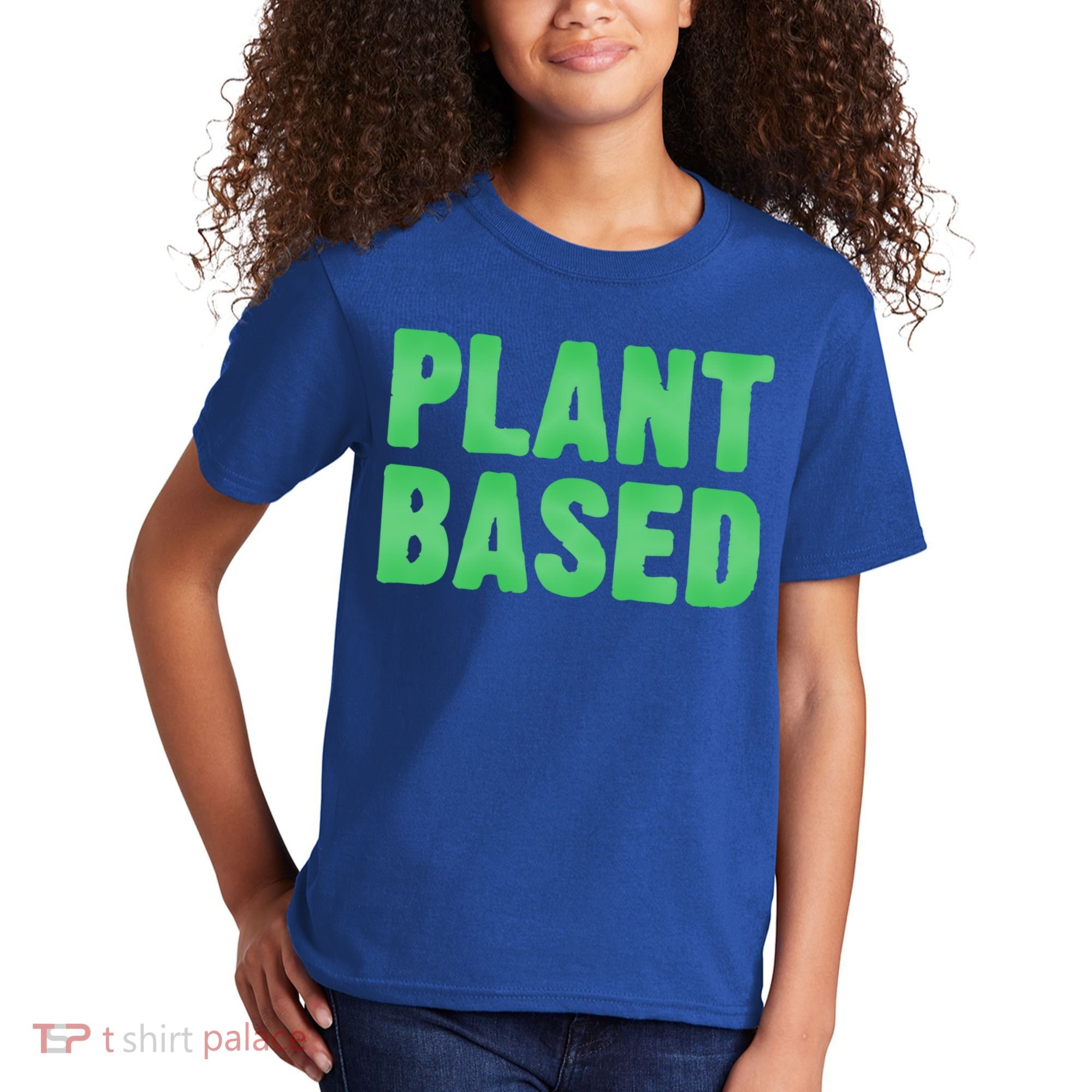 Plant Based Vegan Funny Vegetarian Saying Gift Cool Gift Kids T-Shirt