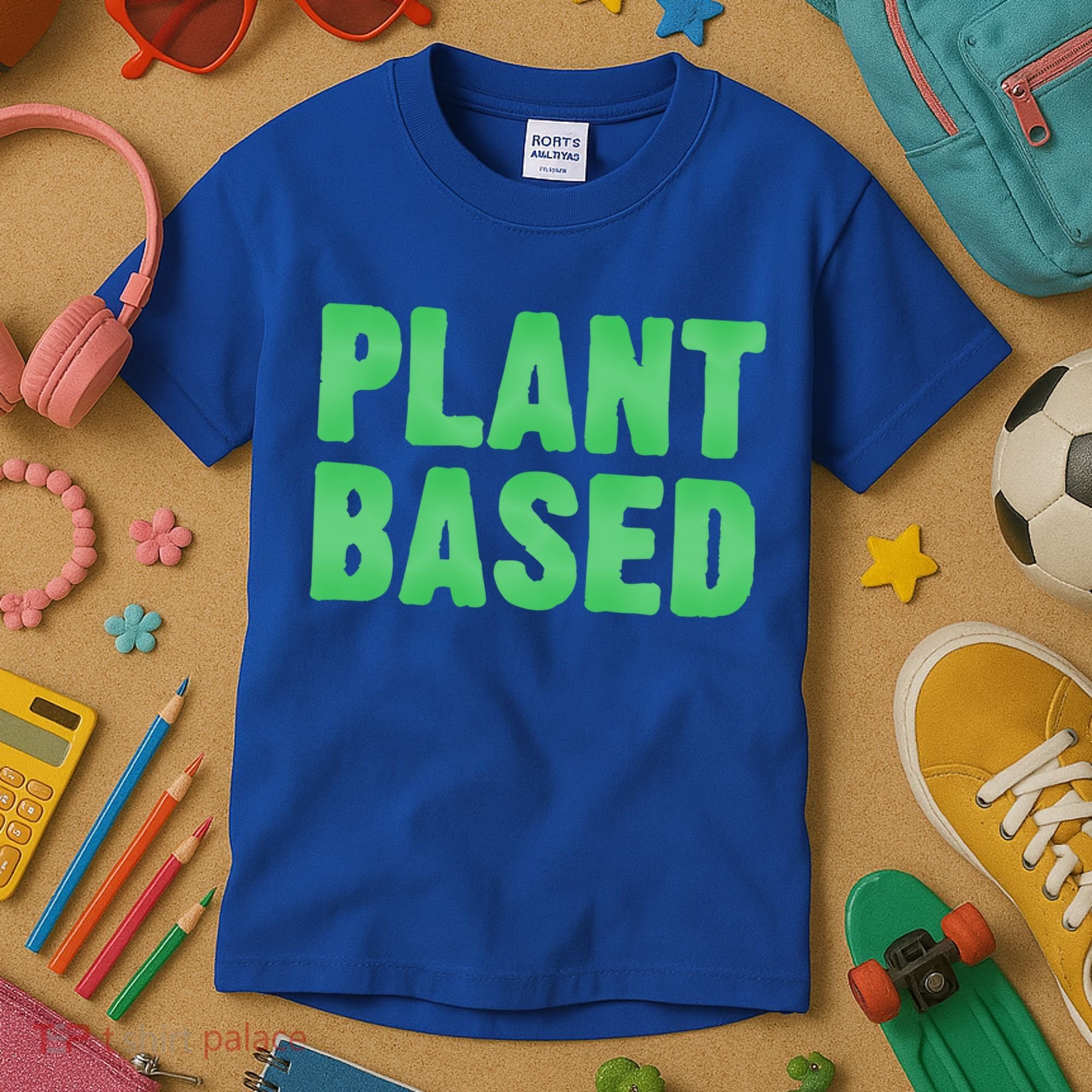 Plant Based Vegan Funny Vegetarian Saying Gift Cool Gift Kids T-Shirt