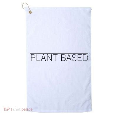 Plant Based Vegan Vegetarian Gift Golf Towel