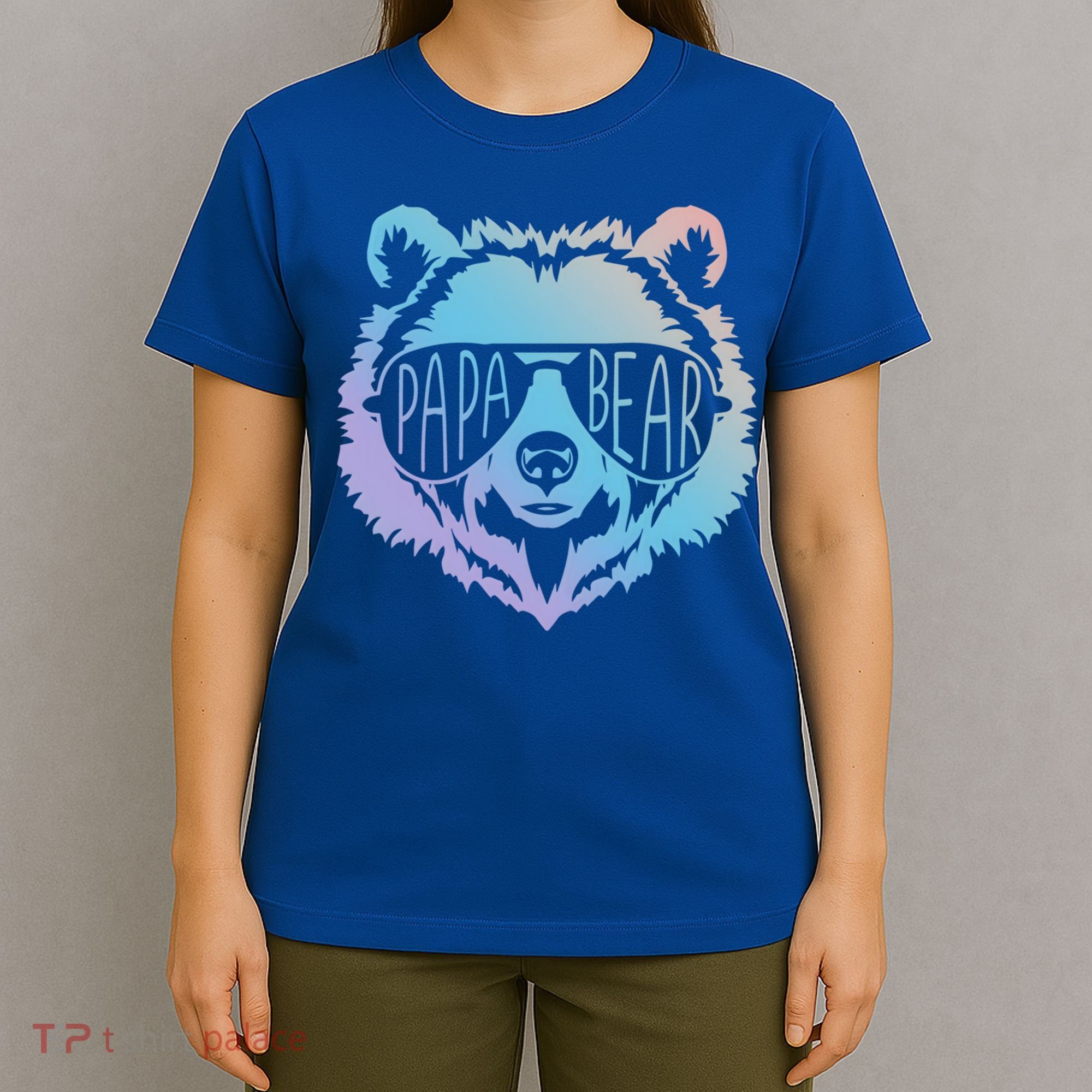 Papa Bear Vintage Graphic Gift T-Shirt