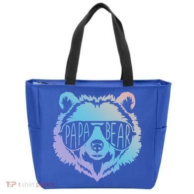 Papa Bear Vintage Graphic Gift Bag