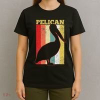 Pelican Bird Vintage Gift T-Shirt thumb 4