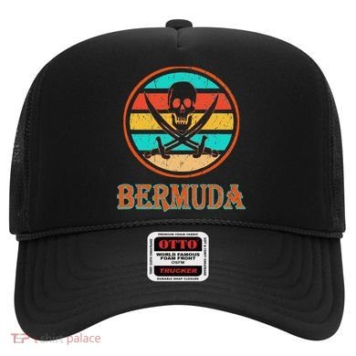 Pirate Bermuda Vacation Vintage Distressed Image Hat