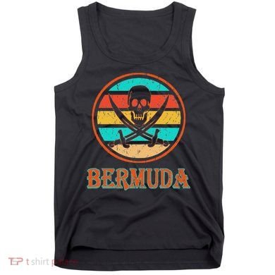 Pirate Bermuda Vacation Vintage Distressed Image Tank Top