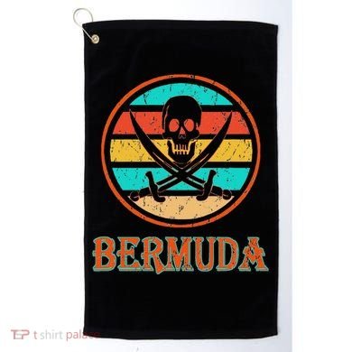 Pirate Bermuda Vacation Vintage Distressed Image Golf Towel