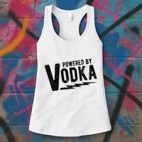 Powered By Vodka Women's Tank Top thumb 3