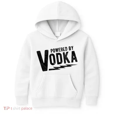 Powered By Vodka Kids Hoodie