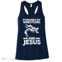 Powered By Wrestling And Jesus Women's Tank Top thumb 0