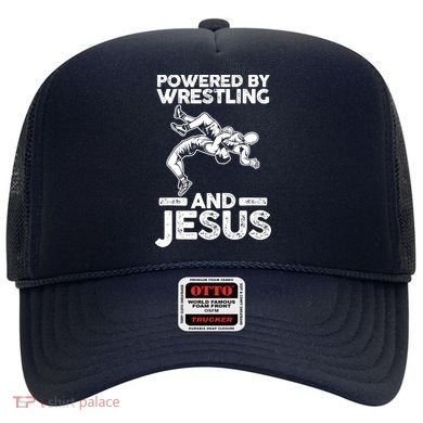 Powered By Wrestling And Jesus Hat